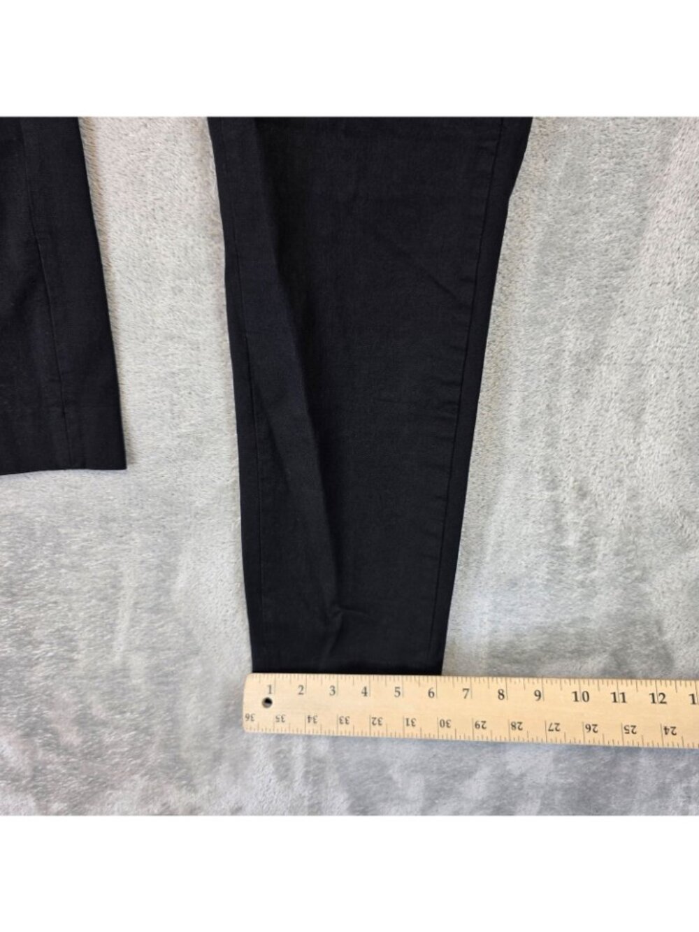 Banana Republic Sloan Dress Pants Womens 4 Black Twill Slim Crop Ankle Stretch - Picture 11 of 11